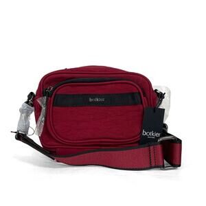 Botkier Cooper Small Camera Crossbody Bag New $178 Malbec Red Nylon Pockets